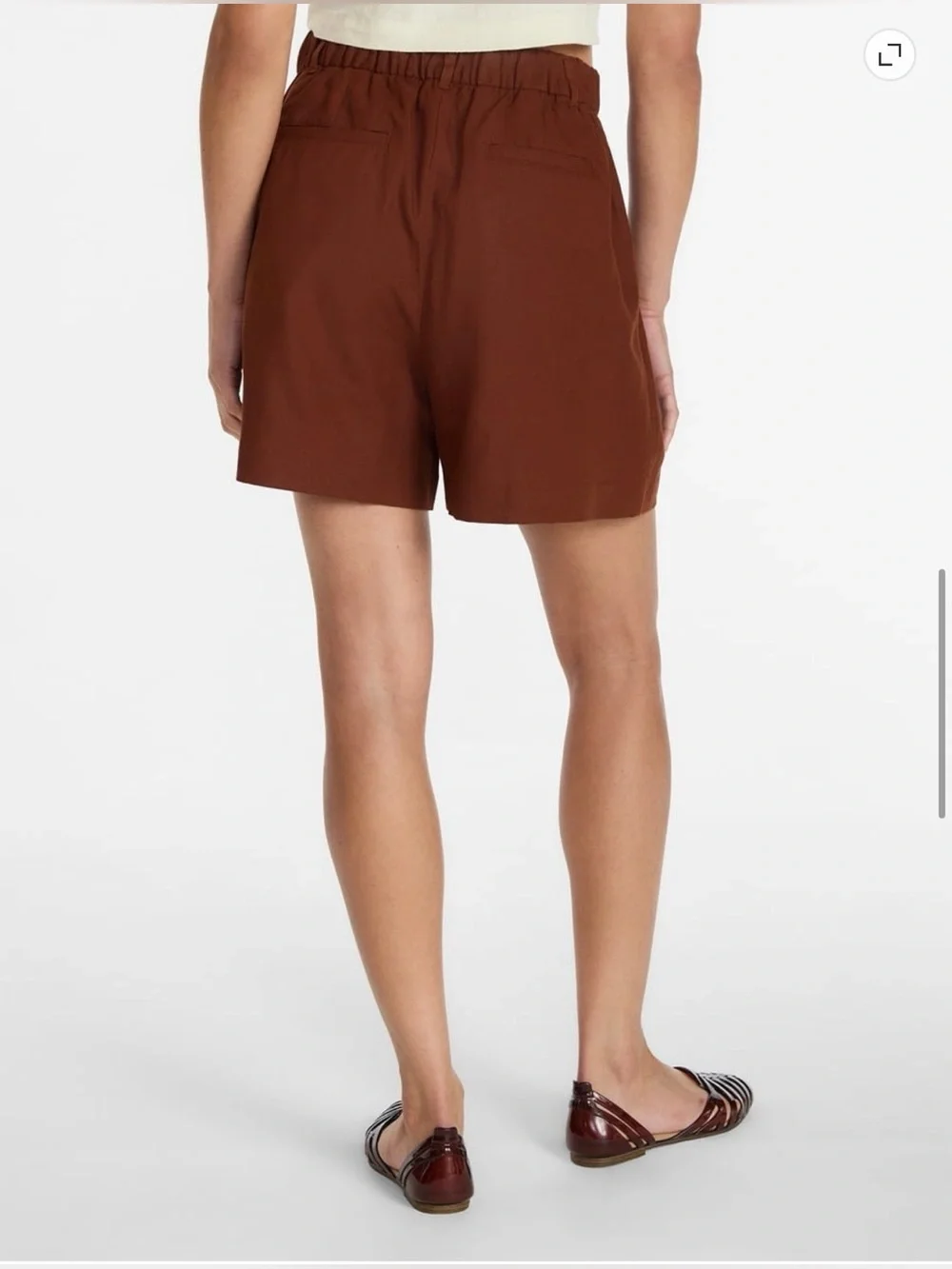 Time and Tru Women’s Linen Blend Shorts, 5” inseam